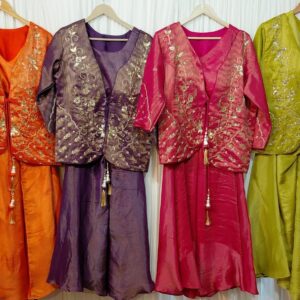 Beautiful Sharara and short kurti in beautiful colours!!