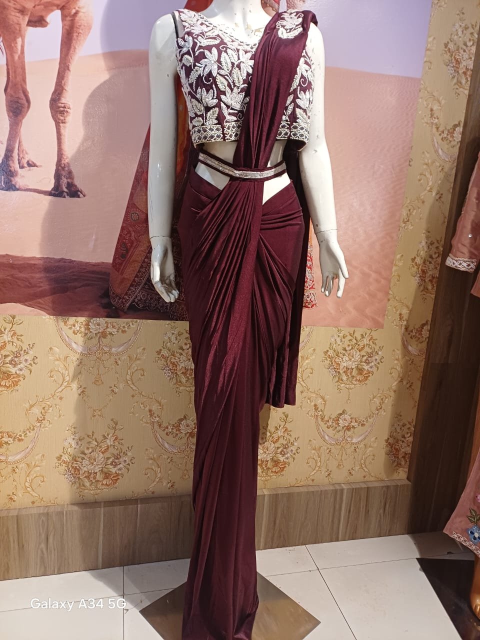 Designer pre-draped Saree!!