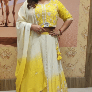 lehanga with scalp border duppta bigg size Available now at Dulhan exclusive ✨