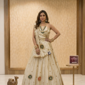 💫Off-White Ethnic Lehenga Choli  hand work gota patti ✨💫